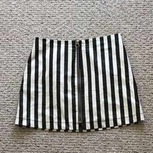 Striped skirt.